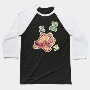 Snoozy Bear Baseball T-Shirt